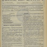 0765 - Page 753 - Sommaire / Chronique et nouvelles scientifiques. Hôpitaux de Paris / Faculté de médecine de Paris / Distinctions honorifiques / Nécrologie / Hôpital de la Pitié / Clinique des maladies cutanées et syphilitiques