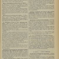0791 - Page 779 - Congrès de l'association pour l'avancement des sciences (Tunis, 1913). XIIIe section. - Électricité médicale ; par MM. Delherm et Nuytten. Cancer buccal demeuré guéri quatre ans après fulguration. M. de Keating-Hart / Mesure radiographique des mouvements de l'épaule. M. Miramond de Laroquette / Expériences sur la nutrition par la chaleur. M. Miramond de Laroquette / La radiographie du foetus in utero. Indications techniques. MM. Potocki, Delherm et Laquerrière / Présentation d'une électrode pour électrolyse de solution médicamenteuse (sels radifères) dans l'utérus. M. Laquerrière / Importance de la connaissance des anomalies du squelette pour la radiographie. M. Laquerrière / Apparence de réfraction des rayons X dans certaines radiographies obtenues avec un tube localisateur. M. Gros / Contribution à l'étude de la thermothérapie. M. Foveau de Courmelles / Les actions circulatoires de la méthode de Bergonié. MM. Laquerrière et Nuytten / XIIe section. Sciences médicales. Classification et traitement des contractures. M. Maurice Faure (Lamalou et Nice)