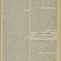 0839 - Page 827 - Actualités. Traitement des épanchements péricardiques. [M. Brelet] / Sociétés savantes. Société médicale des Hôpitaux. (Séance du 2 mai 1913). Sur la nature du tremblement mercuriel. MM. Georges Guillain et Guy Laroche