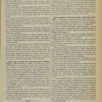 0841 - Page 829 - Sociétés savantes. Société médicale des Hôpitaux. (Séance du 2 mai 1913). Pleurésies polymorphes. M. L. Galliard / Influence de la viande sur la glycosurie dans le diabète simple. MM. Rathery et Liénard / Société de chirurgie. (Séance du 30 avril 1913). Le genou à ressort. M. Demoulin, sur un travail de M. Billet / Ulcère duodénal. Perforation aiguë. Laparotomie. Guérison. M. Pauchet