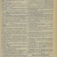 0877 - Page 867 - Chronique et nouvelles scientifiques. Concours d'agrégation / Écoles de médecine / Guerre / Ligue française pour l'hygiène scolaire / XVIIe Congrès international des sciences médicales / Hôpital civil de Tunis / Statistique / Nécrologie / Thérapeutique pratique. Gastro-entérite infantile