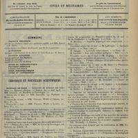 0905 - Page 897 - Sommaire / Chronique et nouvelles scientifiques. Hôpitaux de Paris / Concours de l'agrégation / Écoles de médecine