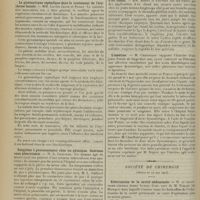 0914 - Page 906 - Sociétés savantes. Société médicale des Hôpitaux. (Séance du 16 mai 1913). La gymnastique céphalique dans le traitement de l'érythrose faciale. MM. Lucien Jacob et Debat / Empyème à pneumocoques chez un phtisique. Guérison sans pleurotomie. M. L. Galliard / Six observations de côtes cervicales. MM. Pierre-Marie, Crouzon et Chatelin / Guérison rapide d'une escarre sacrée par des applications d'air chaud. MM. Mosny et Pruvost / L'émétine. M. Chauffard / Société de chirurgie. (Séance du 14 mai. 1913). Ethérisation de la cavité abdominale. M. le Secrétaire Général, lecture d'une note de M. Témoin...