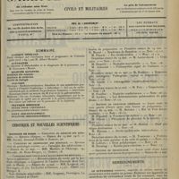0921 - Page 913 - Sommaire / Chronique et nouvelles scientifiques. Hôpitaux de Paris / Concours de l'agrégation / Renseignements