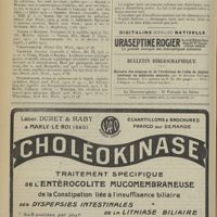 0950 - Page 942 - Revue générale. Les accidents neuro-méningés précoces et tardifs du 606. Méningo-neuro-récidives ou méningo-neuro-rechutes syphylitiques thérapuetiques. Par M. Henri Roger (de Montpellier). VII. Traitement / Formulaire. Régime des diabétiques / Bulletin bibliographique