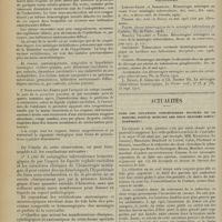 0970 - Page 962 - A propos d'un cas de méningite tuberculeuse hémorragique. Par MM. Maurice Villaret et Paul Descomps... / Actualités. Dans les luxations congénitales doubles de la hanche, faut-il réduire les deux hanches simultanément ? [M. Lance]