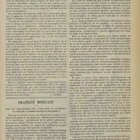 0975 - Page 967 - Analyses. Chirurgie. Etude clinique de 181 cas d'obstruction intestinale. (Alexius Mc Glannan. Journ. Amer. med. assoc...). [F. Gardner] / Pratique médicale. Sur une préparation très utile dans la symptomatologie de la tuberculose pulmonaire. [Pr R. Massalongo]
