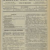 0985 - Page 977 - Sommaire / Chronique et nouvelles scientifiques. Hôpitaux de Paris / Concours de l'agrégation