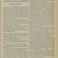 0989 - Page 981 - Clinique médicale. Les phases initiales du cancer du gros intestin. Par M. Albert Mathieu...