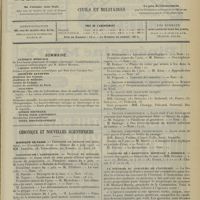 1033 - Page 1025 - Sommaire / Chronique et nouvelles scientifiques. Hôpitaux de Paris / Concours de l'agrégation / Concours de l'assistance médicale à domicile / La réforme du concours de l'internat