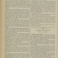 1042 - Page 1034 - Sociétés savantes. Académie de médecine. (Séance du 3 juin 1913). Déclaration de la tuberculose. MM. Roux et Richet / Révision de la loi de 1838 sur les aliénés. M. Ballet / Société de biologie. (Séance du 31 mai 1913). Insuffisance galactolytique. MM. Achard et G. Desbouis