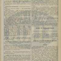 1067 - Page 1059 - Chronique et nouvelles scientifiques. Facultés de médecine / Concours de l'assistance médicale à domicile / Distinctions honorifiques / Guerre / Ministère de l'intérieur / Préfecture de la Seine / Nécrologie / Académie des sciences de Lyon / Les chiens sanitaires / Société de psychiatrie de Paris / Laboratoire d'anatomie pathologique et de bactériologie / Notes de thérapeutique. Posologie de la digitaline dans l'asthme cardiaque et la dyspnée / Actes de la Faculté de médecine de Paris du 16 au 21 juin 1913. Thèses