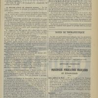 1083 - Page 1075 - Chronique et nouvelles scientifiques. La réforme du concours de l'internat et l'association générale des étudiants / Le diplôme d'état de chimiste expert / La mort d'un non-combattant / Intérêts professionnels. La vente des sérums / Notes de thérapeutique / Articles originaux des principales publications françaises et étrangères. Echo médical du Nord / Encéphale / Journal médical français