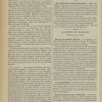 1090 - Page 1082 - L'huile camphrée à hautes doses en thérapeutique. Par MM. M. Arrivat et H. Roziès... / Sociétés savantes. Académie des sciences. (Séance du 2 juin 1913). Sur la toxicité des vaccins antityphiques. MM. A. Lumière et J. Chevrotier / Académie de médecine. (Séance du 10 juin 1913). Election du secrétaire perpétuel. M. Debove / La chloréthylisation. M. Monod, sur un travail de M. Vanvert... / Epuration des huîtres par la stabulation. M. Fabre-Domergue