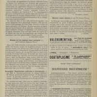 1093 - Page 1085 - Livres nouveaux. Précis de physique médicale, par le Docteur J. Cluzet... [A. Gaullieur L'Hardy] / Histoire de l'art dentaire dans l'antiquité, par le Docteur Alphonse Soulé. [L. Gayard] / Formulaire. Consultations médicales et chirurgicales, par MM. G. Lemoine... ; E. Gérard... ; E. Doumer... ; J. Vanverts... [A. Gaullieur L'Hardy] / La vie du règne minéral, par René Schwaeblé. [A. Gaullieur L'Hardy] / Editeurs contre auteurs, par M. Gustave Tillié. [L. Gayard] / Notes pour l'internat. Insuffisance tricuspidienne