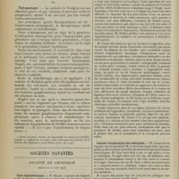 1108 - Page 1100 - Revue générale. Maladie de Hodgkin. Lymphogranulomatose. Par G. Lacronique... V. Diagnostic / VI. Thérapeutique / Sociétés savantes. Société de chirurgie. (Séance du 11 juin 1913). Caeco-sigmoïdostomie. M. Delbet, à propos du rapport de M. Hartmann / Lésions traumatiques des ménisques. M. Lejars, sur un travail de M. le médecin-major Gary