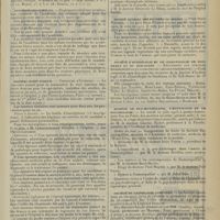 1115 - Page 1107 - Chronique et nouvelles scientifiques. Facultés de médecine / Concours de l'assistance médicale à domicile / Académie des sciences / Hôpital Saint-Joseph / Hôpital Sadiki / Comité médical des Bouches-du-Rhône / Société d'hydrologie et de climatologie de Bordeaux et du Sud-Ouest / Société de psychothérapie, d'hypnologie et de psychologie / Société de pathologie comparée