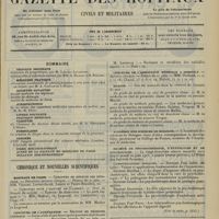 1161 - Page 1153 - Sommaire / Chronique et nouvelles scientifiques. Hôpitaux de Paris / Concours de l'agrégation / Concours de l'assistance médicale à domicile / Marine / Académie des sciences de Bologne / Société de psychothérapie, d'hypnologie et de psychologie (Voir la suite, p. 1155) / Renseignements