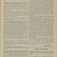 1171 - Page 1163 - Sociétés savantes. Société de médecine de Paris. (Séance du 13 juin 1913). Traitement des taches de vin. M. Albert Weil / Cholécystite calculeuse simulant un cancer de l'estomac. MM. Dartigues et Heckel / Paresse scolaire et gymnastique respiratoire. M. Marcel Nattier / Nouvelle aiguille à injections intraveineuses. M. Dalimier / Action des composés arsenicaux organiques sur l'oxyhémoglobine du sang. MM. Dalimier et Jacquemar / Les angines de poitrine. M. A. Leclercq / Jurisprudence. De la valeur des expertises médicales entachées de nullité. [R.-Marcel Petit] / Livres nouveaux. La syphilis expérimentale dans ses rapports avec la clinique. [Clartés rapportées par l'expérimentation à la connaissance de la syphilis humaine], par le Docteur H. Gougerot. [B. Gayard]