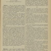 1197 - Page 1189 - Revue générale. Syphilis maligne précoce. Par M. Louis Brin... I. Définition / II. Historique / III. Etiologie