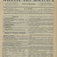 1209 - Page 1201 - Sommaire / Chronique et nouvelles scientifiques. Hôpitaux de Province / Concours de l'agrégation / Facultés de médecine / Écoles de médecine / Conseil supérieur de l'instruction publique / La déclaration obligatoire des maladies contagieuses