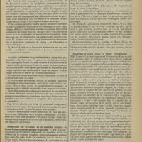 1219 - Page 1211 - Sociétés savantes. Société médicale des Hôpitaux. (Séance du 27 juin 1913). Artérite aiguë de l'humérale postpneumonique. Evolution sans gangrène. Disparition définitive du pouls radial. MM. G. Brouardel et R. Giroux / Atrophie unilatérale du grand dentelé et myopathie progressive. L. Galliard / Recherches sur la valeur de la réaction urinaire de Moriz Weiss au permanganate de potasse. MM. Laignel-Lavastine et Grandjean / Syndrome d'ataxie aiguë à forme cérébelleuse. MM. Barié et Colombe / Société de chirurgie. (Séance du 25 juin 1913). Oedème aigu du membre supérieur. M. Delbet, à propos de la communication faite dans la dernière séance, par M. Rochard