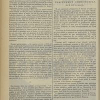 1262 - Page 1254 - Anévrisme de l'artère vertébrale et néphrite interstitielle chez une jeune femme. Syphilis probable. Par M. L. Babonneix / Clinique chirurgicale de « La Joliette ». Un cas de filaire ou “ver de Guinée”. Traitement chirurgical. Par M. Lop...