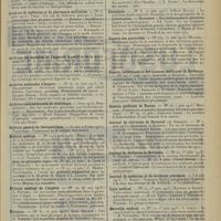 1271 - Page 1263 - Articles originaux des principales publications françaises et étrangères. Annales médico-chirurgicales de l'Auvergne, du Limousin et du Quercy / Archives d'électricité médicale expérimentales et cliniques / Archives de médecine et de pharmacie militaires / Archives des maladies de l'appareil digestif et de la nutrition / Archives médicales d'Angers / Archives internationales de neurologie / Bulletin général de thérapeutique / Bulletin médical / Bulletin médical de l'Algérie / Biologica / Clinique / Echo médical du Nord / Encéphale / Gazette des praticiens / Gazette hebdomadaire des sciences médicales de Bordeaux / Gazette médicale de Nantes / Journal de chirurgie de Bucarest (en français) / Journal de médecine de Bordeaux / Journal de médecine et de chirurgie pratiques / Lyon médical / Marseille médical / Montpellier médical