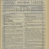 1313 - Page 1305 - Sommaire / Chronique et nouvelles scientifiques. Le président de la république à la Salpêtrière / Hôpitaux de Paris / Hôpitaux de Province / Facultés de médecine / Marine / Guerre (Voir la suite, p. 1313)