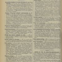 1322 - Page 1314 - Articles originaux des principales publications françaises et étrangères. Annales des maladies de l'oreille, du larynx, du nez et du pharynx / Archives d'électricité médicale expérimentales et cliniques / Journal de médecine de Bordeaux / Journal des praticiens / Journal des sciences médicales de Lille / Journal médical de Bruxelles / Paris médical / Pédiatrie pratique / Presse médicale / Progrès médical / Province médicale / Revue de la tuberculose / Revue hebdomadaire de laryngologie, otologie et rhinologie / Revue médicale de l'Est / Revue neurologique