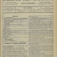 1325 - Page 1317 - Sommaire / Chronique et nouvelles scientifiques. Facultés de médecine / École supérieure de pharmacie de Paris / Le vingt-cinquième anniversaire de l'Institut Pasteur / La loi de trois ans et l'incorporation à vingt ans / La loi de trois ans et l'École du service de santé / La loi de trois ans et les étudiants en médecine / Nécrologie