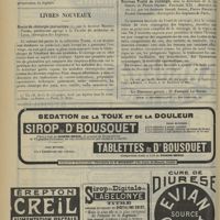 1354 - Page 1346 - Notes de thérapeutique / Livres nouveaux. Précis de chirurgie journalière, par le Docteur Maurice Patel... [M. Lance] / Nouveau traité de chirurgie, sous la direction de A. Le Dentu et Pierre Delbet. Fascicule XXI : Maladies du cou, par les Docteurs Joseph Arrou, Pierre Fredet et Ernest Desmarest... [M. Lance]