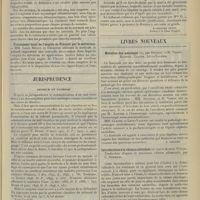 1393 - Page 1385 - Sociétés savantes. Société médicale des Hôpitaux. (Séance du 25 juillet 1913). La constante d'Ambard dans quelques états cardiaques et vasculaires. MM. Pr. Merklen et Croissant / Traitement local de l'angine de Vincent par le salvarsan. MM. Louis Rénon et Desbouis / Jurisprudence. Divorce et syphilis. [R.-Marcel Petit] / Livres nouveaux. Maladies des méninges, par Hutinel et R. Voisin, Klippel, Claude, Levy-Valensi. [B. Gayard] / Introduction à la chimie colloïdale, par le Docteur Pöschl. Traduction d'après la troisième édition allemande, par C. Heymans. [B. Gayard]