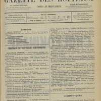 1409 - Page 1401 - Sommaire / Chronique et nouvelles scientifiques. Facultés de médecine / Distinctions honorifiques / Médaille des épidémies / Médailles de l'assistance publique / Académie des sciences / Nécrologie / Communiqués