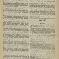 1487 - Page 1479 - Des fonctions cutanées synergiques ou antagonistes de la fonction pilipare. Par M. Bouveyron... / Analyses. Médecine. Le cycle de la cholestérinémie. (Adrien Grigaut. Th. de Paris...). [L. Gayard]
