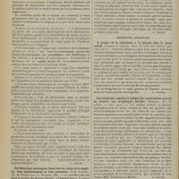1488 - Page 1480 - Analyses. Médecine. Le cycle de la cholestérinémie. (Adrien Grigaut. Th. de Paris...). [L. Gayard] / Des réactions méningées observées au cours de la syphilis. Leur enchaînement et leur pronostic. (L. C. Jolivet. Th. de Paris....). [M. Brelet] / Médecine infantile. A propos de la résistance à la fatigue chez le jeune enfant. (Lesage et Collin, Arch. de méd. des enfants...). [B. Gayard] / Les rétentions azotées et salines des nourrissons nourris au biberon. Les atrophiques florides. (Barbier. Soc. de pédiat...). [B. Gayard] / Chirurgie. Réimplantation tubaire : nouvelle méthode conservatrice de stérilisation chez la femme. (George de Tarnowsky, Journ. amer. med. assoc...). [F. Gardner]