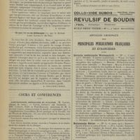 1490 - Page 1482 - Livres nouveaux. Précis de physiologie, par M. Arthus. [B. Gayard] / Ce que j'ai vu en Allemagne, par le Docteur Louis Lavielle (de Dax). [A. Gaullieur L'Hardy] / Cours et conférences. Laryngologie, rhinologie et otologie. (M. Castex, chargé de cours) / Articles originaux des principales publications françaises et étrangères. Deutsche medizinische Wochenschrift / Medizinische Blätter / Semaine gynécologique / Toulouse médical