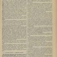 1511 - Page 1503 - Congrès français des médecins aliénistes et neurologistes de langue française. XXIIIe session (Le Puy, 1-7 août 1913). Deuxième question. Neurologie. Les anesthésies dans l'hémiplégie cérébrale. M. R. Monier-Vinard / Troisième question. Médecine légale. Des indications opératoires chez les aliénés au point de vue thérapeutique et médico-légal. M. Lucien Picqué