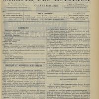 1529 - Page 1521 - Sommaire / Chronique et nouvelles scientifiques. Hôpitaux de Paris / Marine / Le nouveau régime alimentaire des malades des Hôpitaux et hospices civils de Marseille / La dératisation à Nouméa / Renseignements