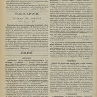1536 - Page 1528 - Médecine pratique. Diagnostic clinique de l'insuffisance pancréatique. [A. Gaullieur L'Hardy] / Sociétés savantes. Académie des sciences. (Séance du 18 août 1913). Respiration thoracique et respiration abdominale volontaires au cours de la croissance. M. Paul Godin / Analyses. Médecine. Contribution à l'étude d'une des manifestations de l'arthritisme : « la cellulite ». (A. Hanriot. Thèse de Paris...). [M. Brelet] / Etude radiologique de la tuberculose pulmonaire du nourrisson. (L. Ribadeau-Dumas, A. Weill et Maingot. Soc. de Pédiatrie...). [B. Gayard] / Sur un cas bénin de méningite à pneumocoques cliniquement primitive. (Ducastaing. Revue neurol...). [L. Alquier] / Chirurgie. Emploi des membranes foetales pour greffes cutanées. (N. Sabella. Med. Rec...). [F. Gardner] / Psychiatrie. Le véronalisme. (Ch. Vallon et Bessière. L'Enchéphale...). [P. Camus]