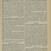 1575 - Page 1567 - Analyses. Médecine. Colite ulcéreuse due à un parasite flagellé, le lamblia intestinalis, perforation, mort. (G. Fairise et C. Jacquot. Archives des maladies de l'appareil digestif et de la nutrition...). [B. Gayard] / Contracture spasmodique des muscles du cou et de la nuque, symptôme de la tuberculose au début. (Pottenger. Zeit. f. Tuberk...). [A. Gaullieur L'Hardy] / Médecine infantile. Azotémie et athrepsie. La forme athrepsique de l'azotémie des nourrissons. (Nobécourt et Maillet. Soc. de pédiat...). [B. Gayard] / De la fièvre alimentaire ou syndrome de Finkelstein. (Fernandes Figueira et Ursulina Lopes. Arch. de méd. des enf...). [B. Gayard] / Chirurgie. Un cas de thrombose de la veine cave inférieure. (Thomas Willet et E. W. Maechle. Journ. amer. med. Assoc...). [F. Gardner] / Dermatologie. Essai sur l'autohématothérapie dans quelques dermatoses. (Paul Ravaut. Annales de dermatol. et de syphil...). [P. Gastinel]