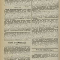 1576 - Page 1568 - Analyses. Dermatologie. Essai sur l'autohématothérapie dans quelques dermatoses. (Paul Ravaut. Annales de dermatol. et de syphil...). [P. Gastinel] / Neurologie. Névrites périphériques par ischémie. (Duhot, Pierret et Verhaeghe. L'Encéphale...). [P. Camus] / Cours et conférences. Conférences théoriques et pratiques d'électrologie, de radiologie et de radiumlogie / Note de thérapeutique. Médication préventive de l'asystolie