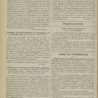 1592 - Page 1584 - Livres nouveaux. Le fétichisme. Restif de la Bretonne fut-il fétichiste ? Par le Docteur Louis Barras. Préface de M. John Grand-Carteret. [A. Gaullieur L'Hardy] / Traitement de l'hyperchlorhydrie, de l'hyperpepsie et de l'ulcère gastrique, par le Docteur Agasse-Lafont. [B. Gayard] / Le Mal de tête. Ses différentes formes. Nature, diagnostic et traitement, par le Docteur Siegmund Auerbach... Traduction française par le Docteur A. Françon... [A. Gaullieur L'Hardy] / Traitement de l'emphysème, par le Docteur S. I. de Jong... [M. Brelet] / Pharmacologie. Éther ortho-éthylbenzoïque du 24 dioxybenzoyl / Cours et conférences. Laboratoire d'anatomie pathologique et de bactériologie. (Professeur : M. Pierre Marie)
