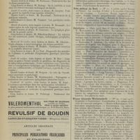 1610 - Page 1602 - Cours et conférences. Association d'enseignement médical des Hôpitaux de Paris / Articles originaux des principales publications françaises et étrangères. Archives de médecine et de pharmacie militaires / Archives internationales de neurologie / Clinique / Echo médical du Nord / Policlinico / Wiener klinische Wochenschrift /
