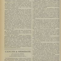 1666 - Page 1658 - Empalement transaxillaire sur un baliveau coupé, par chute du haut d'une échelle-observatoire. Longue suppuration. Séjour à Bourbonne - Guérison. Par M. Bonnette... / Cancer et hérédité. Par le Docteur Et. Guenot...