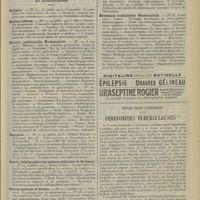 1669 - Page 1661 - Articles originaux des principales publications françaises et étrangères. Biologica / Bulletin médical / Deutsche medizinische Wochenschrift / Encéphale / Gazette hebdomadaire des sciences médicales de Bordeaux / Gazette médicale de Nantes / Journal de médecine et de chirurgie pratiques / Journal des praticiens / Lyon médical / Münchener medizinische Wochenschrift / Notes pour l'internat. Péritonites tuberculeuses