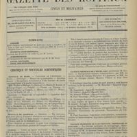 1685 - Page 1677 - Sommaire / Chronique et nouvelles scientifiques. Hôpitaux de Paris / Hôpitaux de Province / Guerre / Mutuelle médicale française de retraites / Clinique médicale de l'Hôtel-Dieu (Professeur M. Gilbert) / Travaux pratiques de laryngologie, rhinologie et otologie