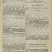 1755 - Page 1747 - Actualités. La dysménorrhée essentielle. Son traitement. [R. de Butler] / Sociétés savantes. Académie des sciences. (Séance du 22 septembre 1913). Comparaison des organismes vigoureux et des organismes débiles au point de vue de leur aptitude à recevoir et à cultiver les microbes virulents. M. A. Chauveau / Intérêts professionnels. Un débouché pour les médecins : le Maroc