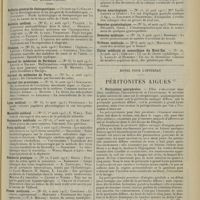 1853 - Page 1845 - Articles originaux des principales publications françaises et étrangères. Bulletin général de thérapeutique / Bulletin médical / Clinique / Journal de médecine de Bordeaux / Journal de médecine de Paris / Journal des praticiens / Lyon médical / Marseille médical / Normandie médicale / Paris médical / Pédiatrie pratique / Presse médicale / Progrès médical / Province médicale / Revue hebdomadaire de laryngologie, otologie et rhinologie / Revue médicale de l'Est / Revue neurologique / Semaine gynécologique / Semaine médicale / Tribune médicale / Union médicale et scientifique du Nord-Est / Notes pour l'internat. Péritonites aiguës
