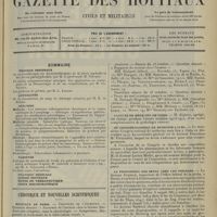 1873 - Page 1865 - Sommaire / Chronique et nouvelles scientifiques. Hôpitaux de Paris / Faculté de médecine de Paris / IIIe Congrès national de médecine à Cuba / La proportion des sexes chez les poissons / Contre l'opium à Java